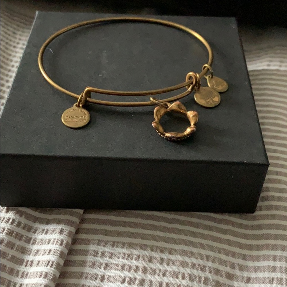 authentic alex and ani crown bracelet